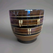 Brown ceramic planter for sale  DUDLEY