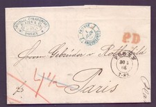 Faltbrief 1866 stempel gebraucht kaufen  Bremen