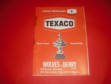 1971 wolves derry for sale  KIDDERMINSTER