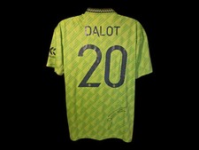 Camisa de futebol Diogo Dalot Manchester United assinada 22/23 Away certificado de autenticidade comprar usado  Enviando para Brazil