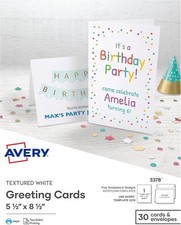 Avery greeting cards for sale  BRADFORD
