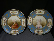 Paire assiette porcelaine d'occasion  Vaugneray