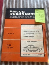 Usado, Revue Technique FIAT 124 SPORT fiat 124 coupe fiat 124 spider 1400 1.4 1436 Cx comprar usado  Enviando para Brazil