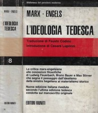 Ideologia tedesca. critica usato  Italia