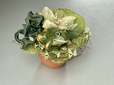 Frosch tontopf deko gebraucht kaufen  Plön
