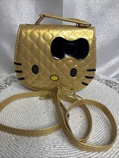 Usado, Bolsa tiracolo Hello Kitty dourada pequena nova comprar usado Usado, Bolsa tiracolo Hello Kitty dourada pequena nova comprar usado  Enviando para Brazil