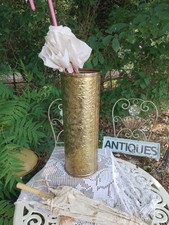 Vintage embossed brass for sale  BIGGLESWADE