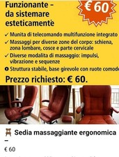 Sedia massaggiante ergonomica usato  Barcellona Pozzo di Gotto