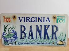Virginia specialty license for sale  Elizabeth City