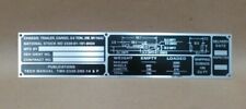 Placa de identificação de reboque de carga militar M116A2 3/4 toneladas 9905-01-147-5863 comprar usado  Enviando para Brazil