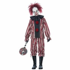 Fantasia masculina Halloween palhaço pesadelo terror assassino coringa sinistro circo comprar usado  Enviando para Brazil
