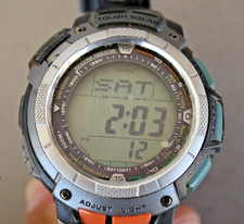 Casio PAW-1100 Pathfinder Wave Ceptor relógio solar resistente multibanda masculino AS-IS comprar usado  Enviando para Brazil