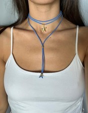 Collana choker scamosciato usato  Senago