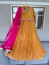 Mehndi lengha mustard for sale  LEEDS
