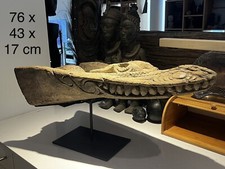 Crocodilo Canoa Prow Sepik River, Papua Nova Guiné comprar usado  Enviando para Brazil