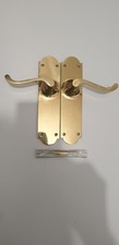 Brass door handle for sale  WEST MOLESEY