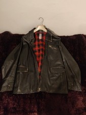 Men leather biker for sale  LONDON