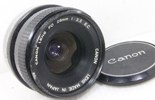 Usado, Lente Canon FD 28mm f/3.5 S.C. MF muito bom estado nº 109586 comprar usado  Enviando para Brazil