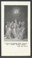 image pieuse ancianne de la Venida del Espiritu Santo holy card santino estampa comprar usado  Enviando para Brazil