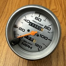 Medidor automático 4492 3-3/8" VELOCIDADE, 0-120 MPH, MECÂNICO ULTRA-LEVE comprar usado  Enviando para Brazil