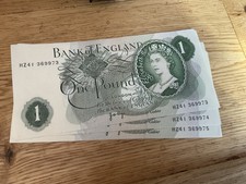 One pound notes for sale  LLANTWIT MAJOR