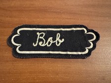 Usado, Adesivo uniforme vintage “Bob”, ponto corrente sobre tela comprar usado  Enviando para Brazil