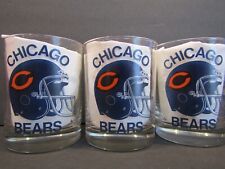 CHICAGO BEARS Super Bowl XX 1986 CONJUNTO DE 3 COPOS DE UÍSQUE DUPLOS OLD FASHION 4" comprar usado  Enviando para Brazil
