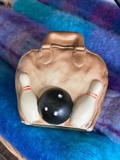 Vintage 1950s 60s PARMA Bolsa de Boliche e Bola de Boliche Plantador Cerâmica Japão Novidade, usado comprar usado  Enviando para Brazil