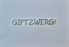 Giftzwerg aufkleber versch gebraucht kaufen  Eiselfing