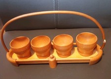 Vintage eierbecher holz gebraucht kaufen  Berlin