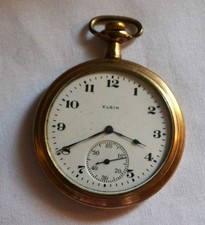 Vintage Elgin Relógio de Bolso ~ 15 Joias ~ Árbitro Wadsworth ~ Funciona comprar usado  Enviando para Brazil