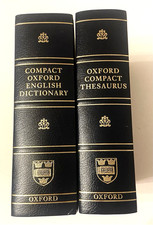 Usado, COMPACT OXFORD ENGLISH DICTIONARY & THESAURUS SET Third Edition 2005 MINT comprar usado  Enviando para Brazil