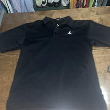 Polo de golfe Nike Air Jordan Dri Fit Jet preto desempenho jumpman conforto tamanho M comprar usado  Enviando para Brazil