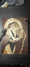 Quadro pirografato acquario usato  Zerbolo