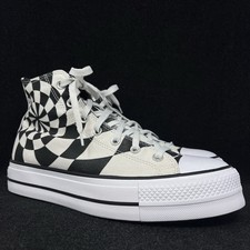 Tênis Converse Chuck Taylor All Star plataforma masculino tamanho 9.5 damas personalizado comprar usado  Enviando para Brazil