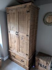 Solid oak wardrobe for sale  DAVENTRY