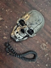 Usado, Telefone funcional telefone residencial demônio caveira humana em forma de US$ 4 EXPRESSO decoração de Halloween comprar usado  Enviando para Brazil
