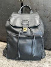 Mochila de couro preta retrô vintage Coach Classsic unissex 0547 rara, usado comprar usado  Enviando para Brazil