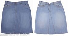 Saias femininas novas jeans stretch azul lavagem comprimento joelho tamanho regular Ex highstreet comprar usado  Enviando para Brazil