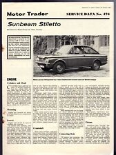 Sunbeam stiletto 1969 for sale  UK