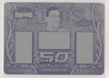 Placa de impressão 2016 Leaf Lumber Kings preta 1/1 Bernie Geoffrion #GC-02 HOF g6s comprar usado  Enviando para Brazil