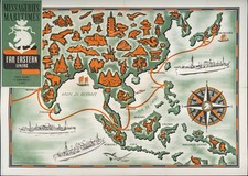 Vintage map poster d'occasion  Saint-Ouen