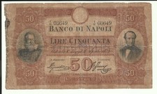Banconote italiane regno usato  Villa San Secondo
