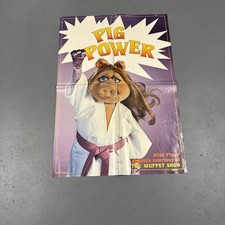 Cartaz vintage Miss Piggy 1828 pig power Henson 1978 The Muppet Show Grande!, usado comprar usado  Enviando para Brazil