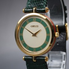 Usado, [Exc+5] Vintage GUCCI 2000M 30mm Relógio Masculino de Quartzo Mostrador Branco Verde do Japão comprar usado  Enviando para Brazil
