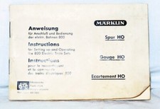 Scale marklin instruction d'occasion  Expédié en Belgium
