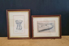 Vintage pencil drawing for sale  FALMOUTH