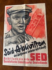 Plakat sed 1950 gebraucht kaufen  Grünhainichen