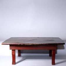 Mesa de jantar japonesa pequena de madeira Chabudai escrita baixa dobrável WO412, usado comprar usado  Enviando para Brazil
