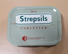 Vintage Strepsils Szwedzkie blaszane pudełko, używany na sprzedaż  PL